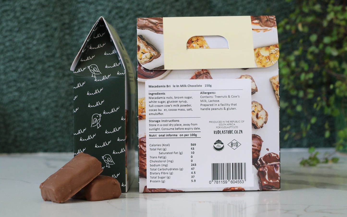 Milk Chocolate Coated Macadamia Brittle 150g