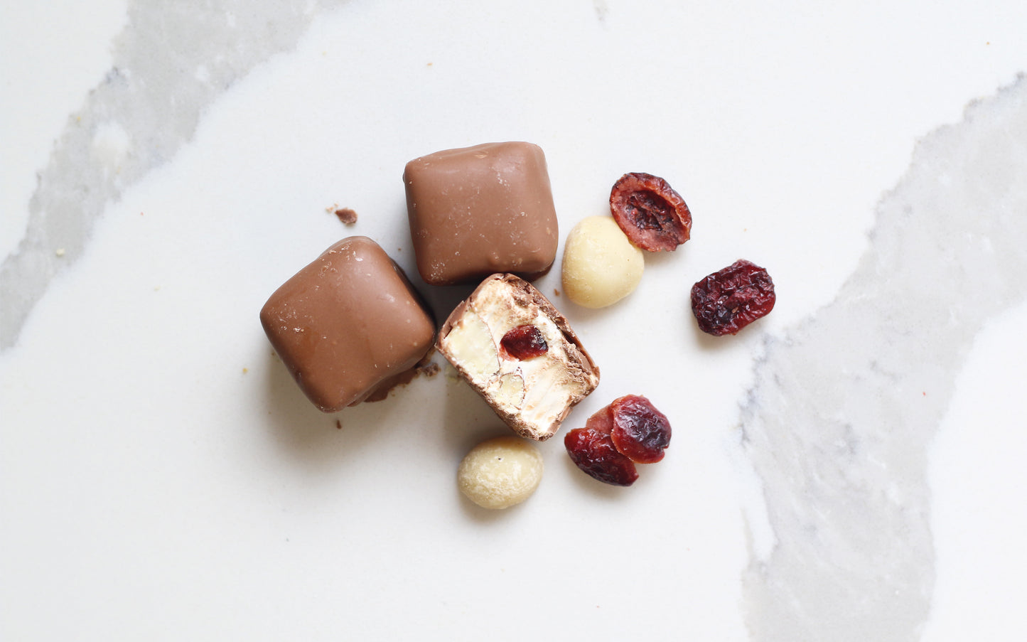 Cranberry & Macadamia Nougat Blocks 150g
