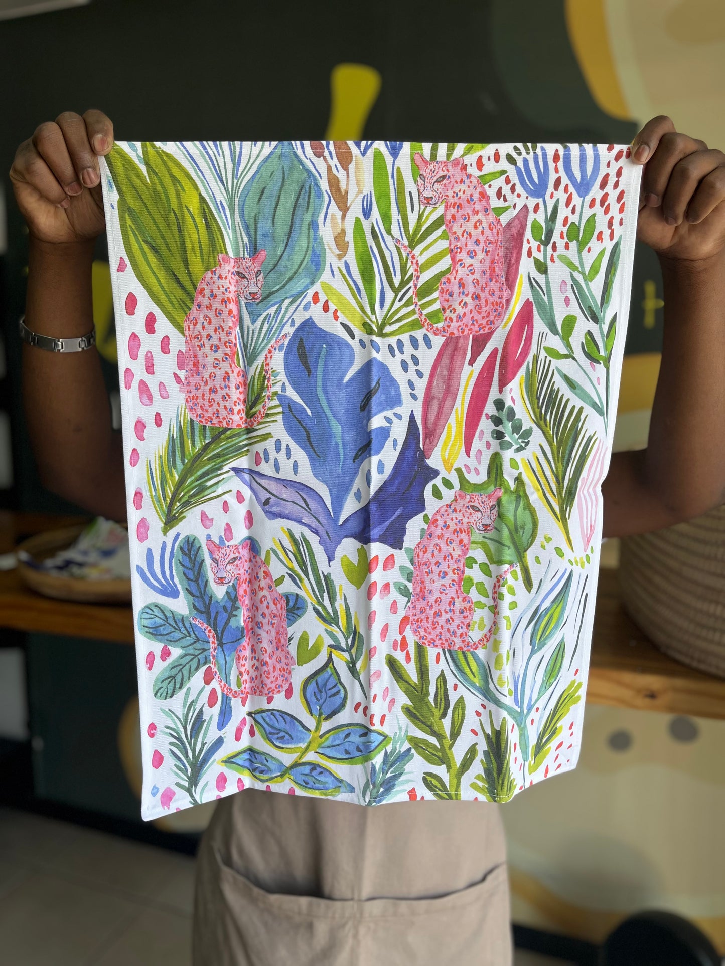 Melissa Bosch Tea Towel LEOPARD