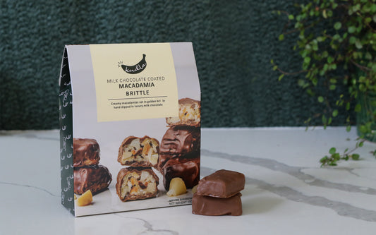 Milk Chocolate Coated Macadamia Brittle 150g