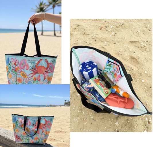 Melissa Bosch 100% recycled BEACH BAG (650mm x 410mm x 20mm)