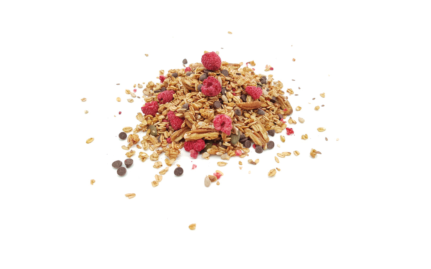 Raspberry & Pecan With Choc Drops Granola 500g