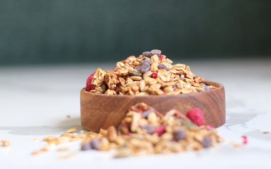 Raspberry & Pecan With Choc Drops Granola 500g