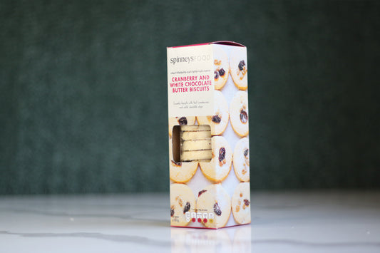 Butter Biscuits-White Choc & Cranberry 180g