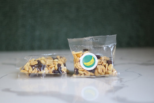 DRY ROASTED & SALTED PEANUT & RAISINS 40G