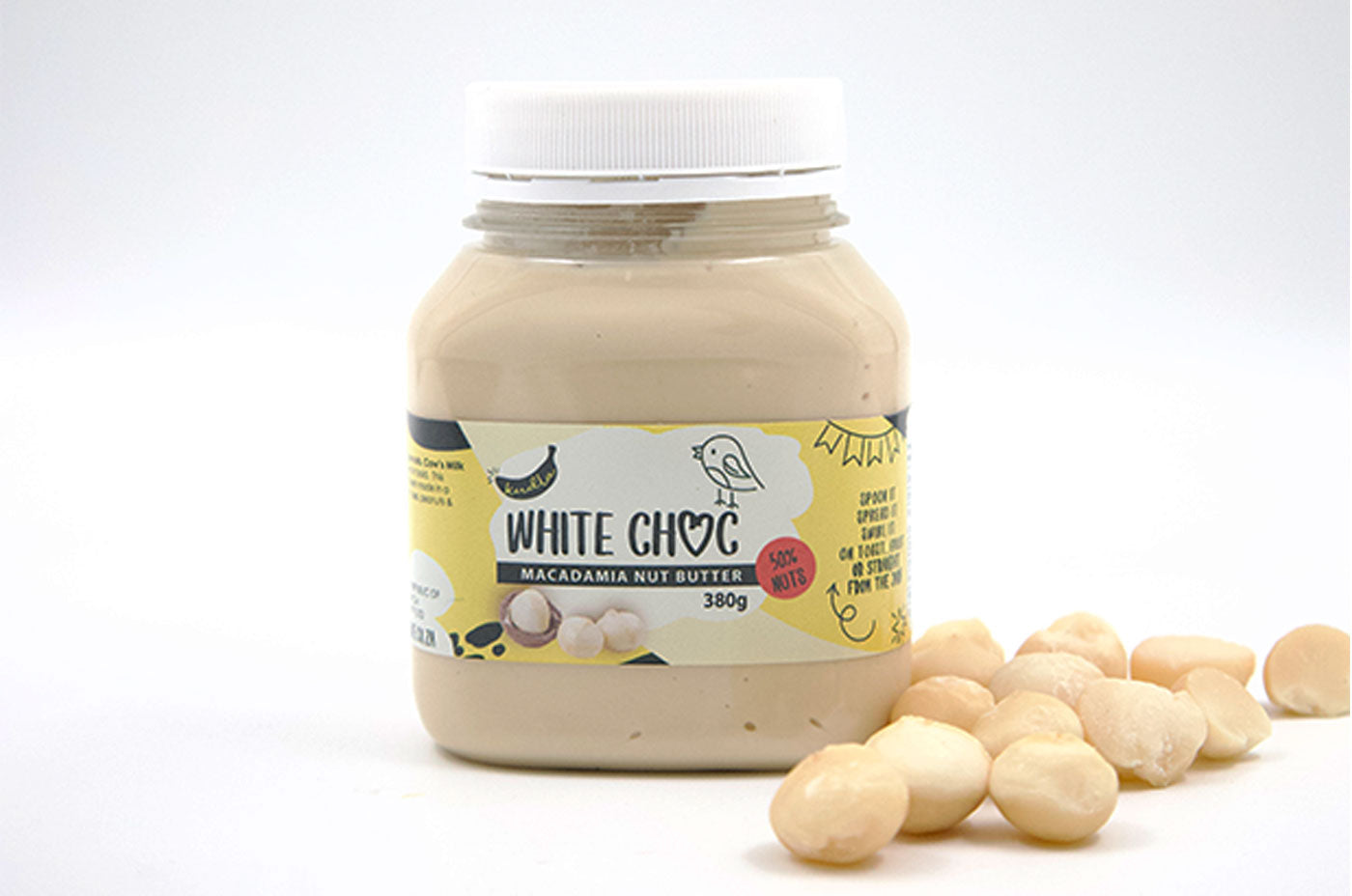 KUDLA White Choc Macadamia Nut Butter 380g